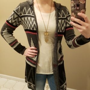 Hooded Cardigan Sweater